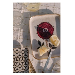 Demi plateau 25x19,7 cm - Pivoine