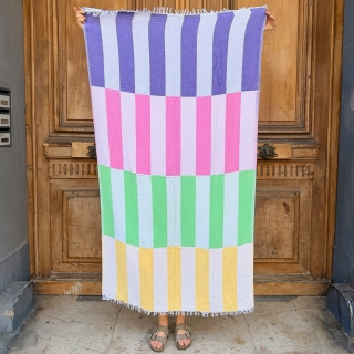 Serviette de plage 100% coton 95x175 cm - Blockberry