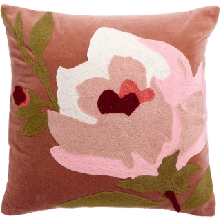 Coussin Talia Bois de Rose 45 x 45cm