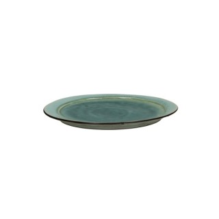 ASSIETTE PLATE KIMO PORCELAINE AQUA D27