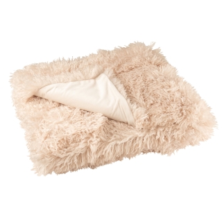 Couverture en fausse fourrure 130x180 cm - Moutie beige