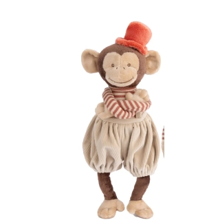 Peluche singe beige 30 cm - Winston