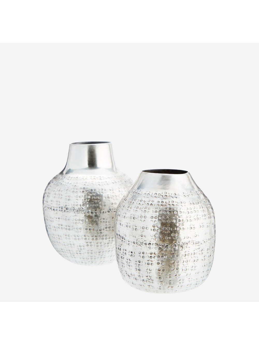 VASE ALUMINIUM CARVED ALUMINIUMS D.8X9