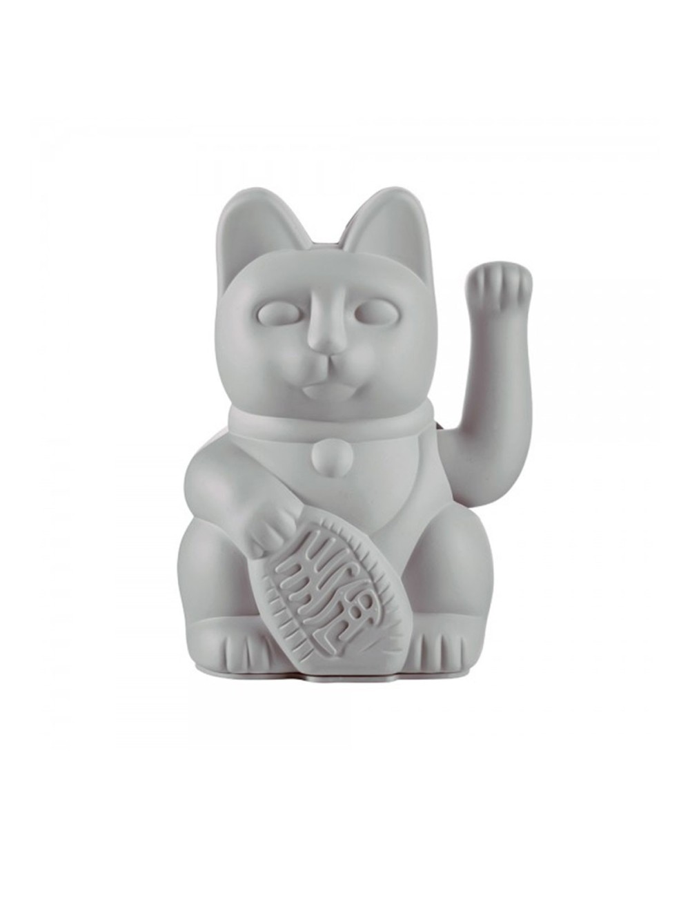 CHAT PORTE-BONHEUR GREY 15X10.5CM