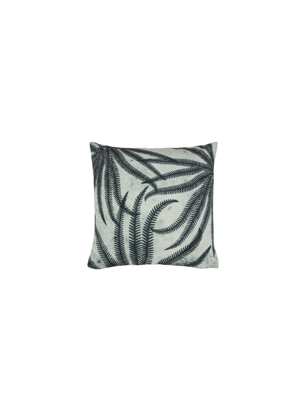 COUSSIN IMPRIME FERNS NOIR ET BLANC 45X45