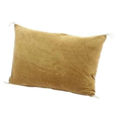 COUSSIN VELOURS DE COTON  35X50 TABAC  DOMINOS