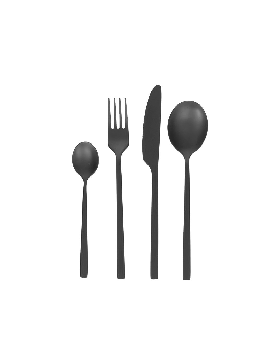 COUVERTS SERENITY - NOIR MAT