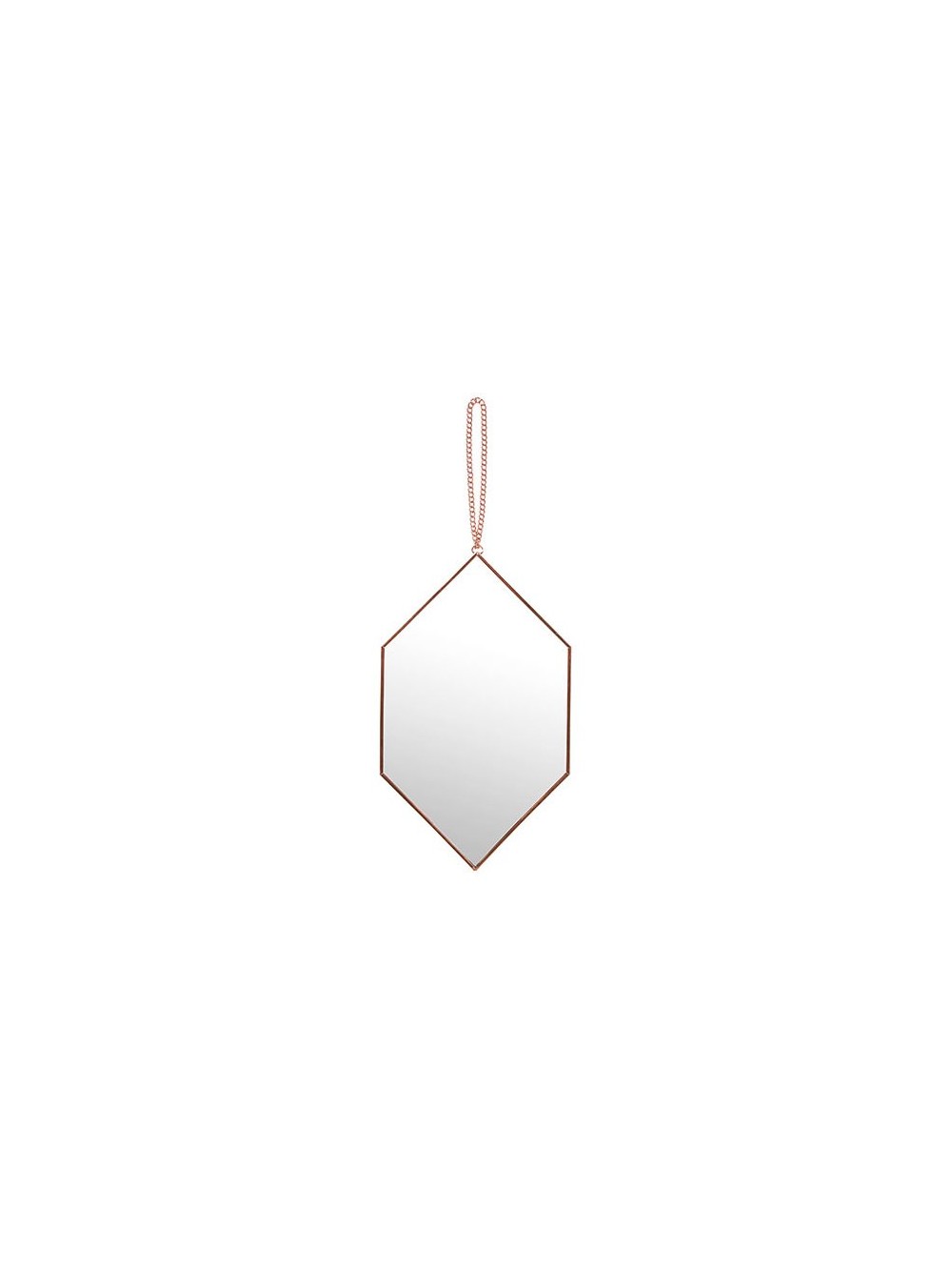 MIROIR LOSANGE CUIVRE
