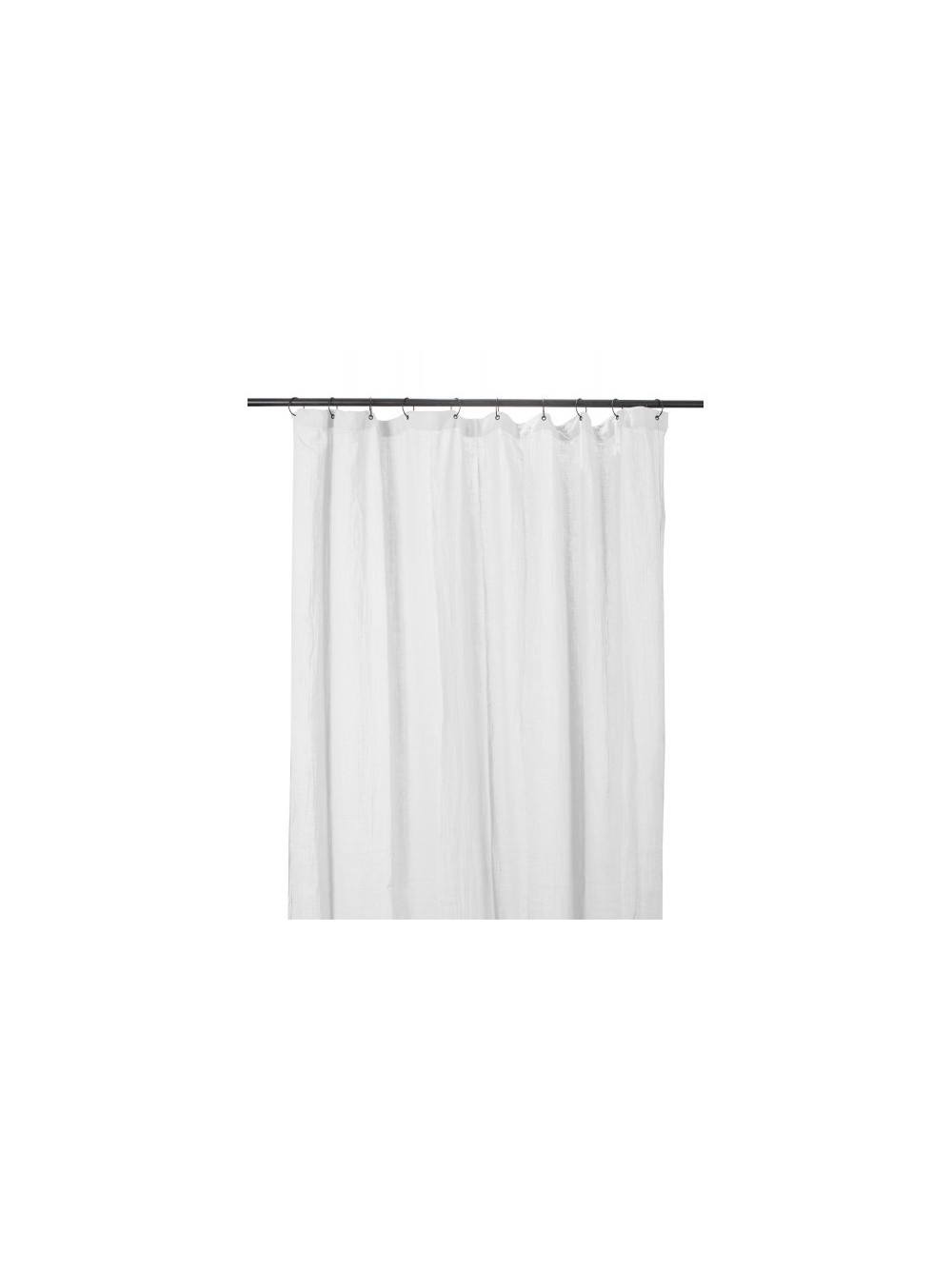 RIDEAUX COTON DILI 120X280 BLANC