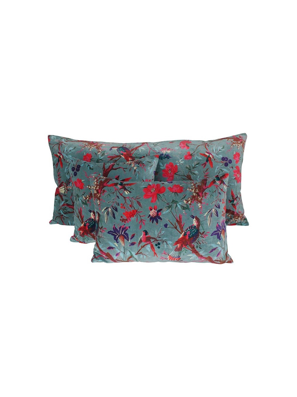 Coussin en velours Birdy Jade