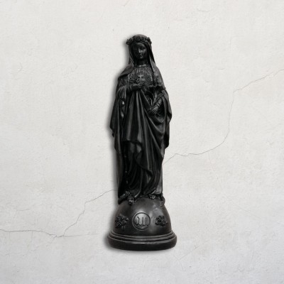 STATUE MARIE AUX FLEURS H20cm x 9cm x 5cm