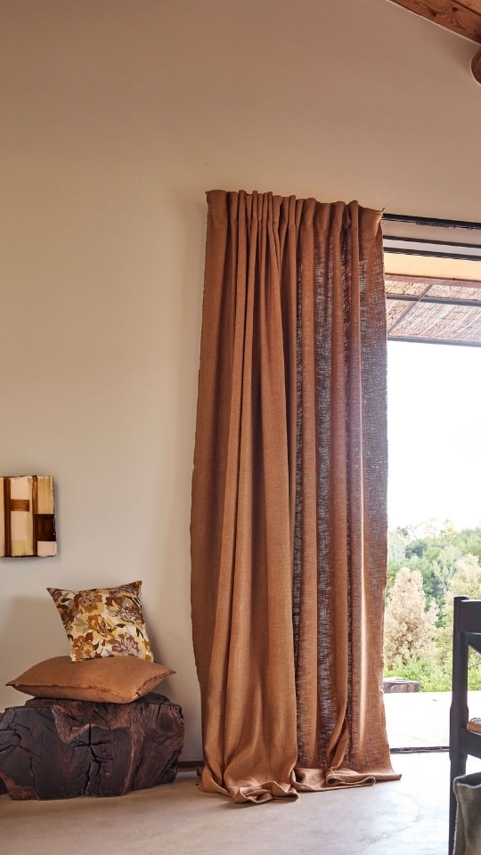 Collection de rideaux en lin ou velours